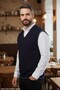 Men's Navy Blue Anti-Pilling Standard Fit Hair Knit Patterned Knitwear Sweater - 2