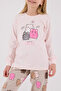 2-8 Years Happy Smile Girl's Suit-Powder - 5