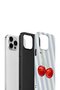 iPhone 15 Pro Max Vorian Dual Layer Case Cherry Blue Stripe - 3