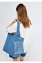 Ethnic Patterned Denim Handbag 1913944-82050