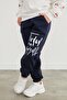 3 Thread Letter Printed Girls' Sweatpants - 3
