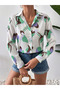 Women's Yoryo Satin Patterned Shirt - 3