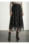 Asymmetric Cut Lined Chiffon Skirt