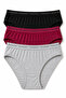 Women's 6-Piece Mixed Cotton Lycra Bikini Panties - 6