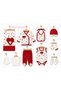 Red Heart 10-Piece Newborn Hospital Discharge Baby Set - 100% Cotton - Boxed - 2