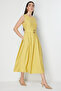 Belted Pleated Detailed Maxi Dress - 2