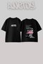 Fight Club 1 Design Back Printed Cotton Black Oversize T-Shirt