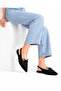 Women's Suede Lace-Up Slingback Ballerina Pointed Toe Open Back Casual Shoes - 3
