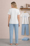 Women's Crew Neck Summer Pajama Set - 3