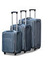 Soft Shell Material 3PCS Set (20/24/28 Inch) Luggage, Ultra Lightweight, Expandable, 2 Wheels, Combination Locks Suitcase