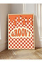 Orange Color Themed 6 Piece Wooden Framed Painting - 3