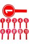 Handheld Score Paddles 1-10
