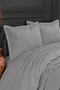 Serap Modern Chenille Jacquard Dowry Set Double King Size Pique Cover Set / Bedspread Set 3 Pieces - 2