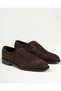 Italian Style Internal and External Natural Suede Leather Men's Shoes Brown T14937