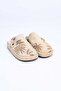 Velcro Poly Sole Laser Printed Genuine Leather Sabo Sandals 341-1128 Women's Sandals - 6