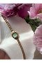 Minimal Metal Women's Wristwatch Green - 3