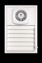 35X40 Aluminum White Bathroom Shutter with Fan