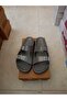 Anatomical, Flexible, Comfortable Women's Slippers with Two Buckles and Silvery Print. - 7