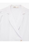 Double-Breasted Collar White Women's Shirt 6Sak60337Uw - 6