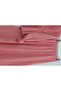 Linen Look Suit with Half Buttoned Sleeves, Elasticated Front, and Tie-Front Skirt - Pomegranate Flower - 6