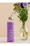 H2O Glass Flask with Plush Cover 600 ml Light Purple - Color Options Available
