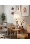 Modern Ophelia White Bust Lampshade Sculpture – White Hat Decorative Table Lamp, Stylish Living Room & Bedroom - 2