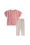 T-Shirt Set with Tights 1-7 Years Pink - 2