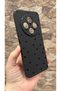 Redmi 14C Compatible Mini Black Heart Patterned Silicone Shock Absorbing Classic Protective Rubber Case - 3