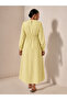 Cepken Detailed Striped Patterned Seasonal Trend Cotton Dress - 3