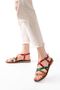 Zri̇n-017 Premium Multi Orthopedic Genuine Leather Women's Sandals