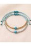 Turquoise Cube Bracelet, Hematite Bracelet, Water Resistant Bracelet, Minimal Gift Women's Bracelet - 4