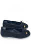 Suede Knitted Bow Detail Comfortable Women's Ballet Flats - 6