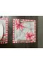 Tropical Floral Fuji Striped Digital Printed Stain-Resistant American Placemat & Soup Plate 6 Pieces