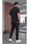 Men's T-Shirt and Pants Set Cotton Polyester 2-Piece Wide Cut - 3