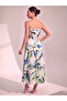 Women's Patterned Strap Stylish Dress - 2