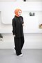6386 - Stylish Comfortable Manu Soft Knitted Fabric Women's Suit with Cufflink Detail - 2