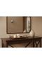 Leather Tan Color Presentation Tray – Decorative Tray with Brass Antique Metal Frame 36X20 cm - 5
