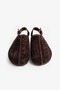 Wasta Bitter Suede Leather Women's Perforated Sandals - 4