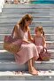 Straw Detailed Beach Mommy Daughter Model - 2