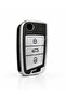 Leather Patterned Key Protection Case for Volkswagen T-Roc Taigo T-Cross Polo Golf Tiguan Passat