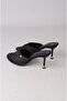 Seç S57 Heelled Women's Slippers (Heel Height:9Cm) Black - 6
