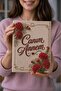 Mother's Day Gift Memory Book 31X23 Cm, Fabric Covered Keepsake Album, Special Design Notebook and Book Holder with My Dear Mom Written on It