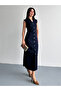 Women's Button Detailed Lycra Denim Jeans Dress - 5