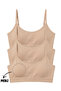 Teenage Girls String Straps Removable Pads Half Tank Training Bra 3-Pack Skin