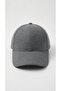Unisex Gray Baseball Cap – Sports & Casual Use, Adjustable Cap