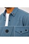 Reeport Long Sleeve Plus Size Men's Denim Shirt - 7644 - 3