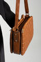 Black Matte Women's 3-Compartment Zippered Quilted Patterned Crossbody Shoulder Bag - 3