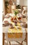 مفرش طاولة مزخرف بالزهور 40x110 - 3