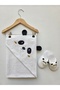 100% Cotton Baby & Kids Bathrobe Set / Bathrobe / Towel / Slippers - 4