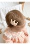 Salmon Pink Glitter Crown Figured Hairless Baby Clip for Babies